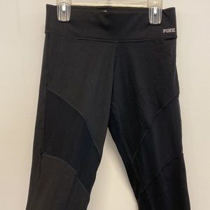 VS PINK Leggings with Mesh Cutouts